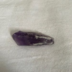 Natural amethyst crystal shard